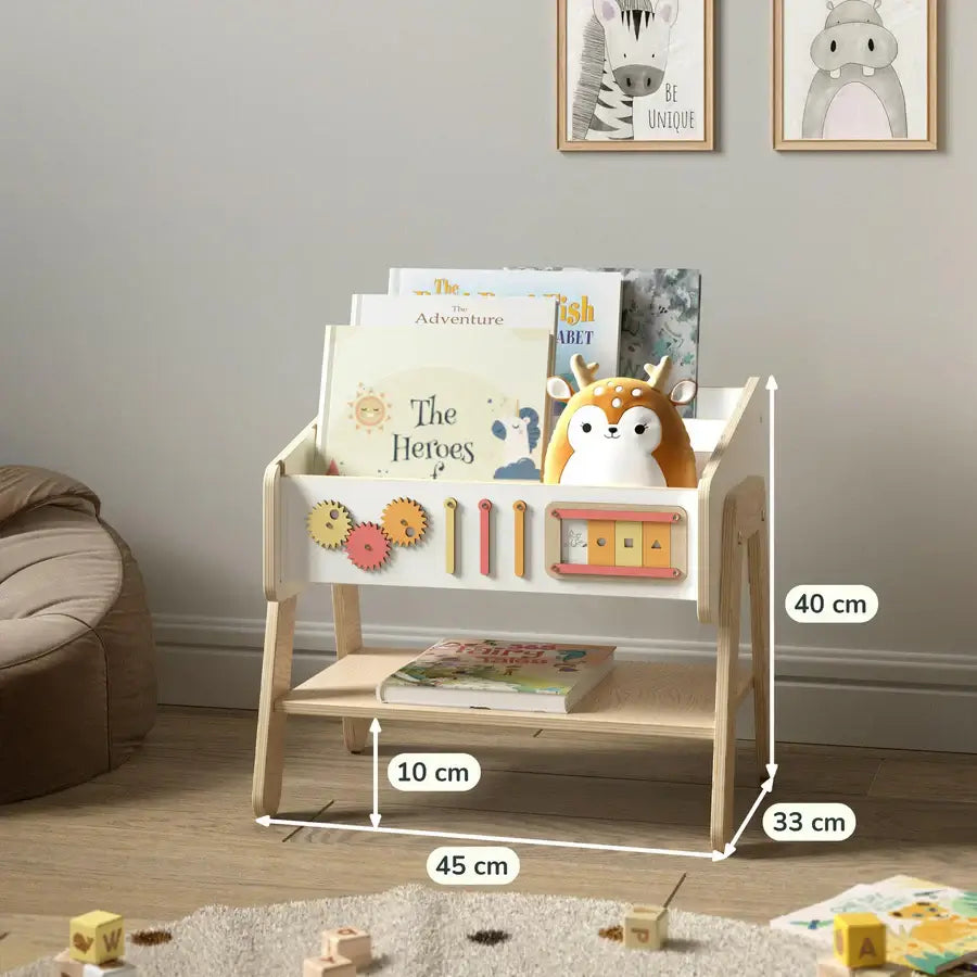Bücherregal und Stuhl LILU im Detail