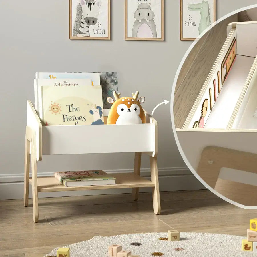 Bücherregal LILU wandelbar zum Kinderstuhl