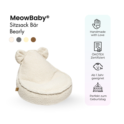 Children’s Chair Bearly Bear Bean Bag – Soft Teddy Edition
