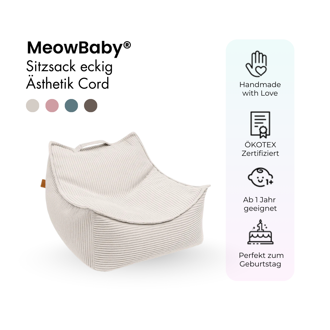 Children’s Armchair Aesthetic Corduroy Square – Classic Corduroy Edition