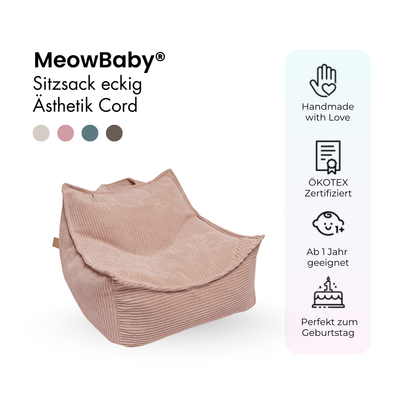 Children’s Armchair Aesthetic Corduroy Square – Classic Corduroy Edition
