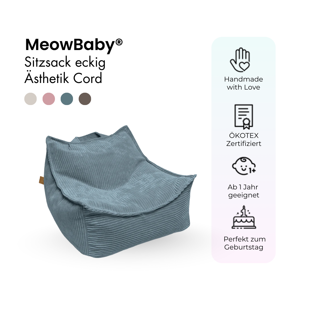 Children’s Armchair Aesthetic Corduroy Square – Classic Corduroy Edition