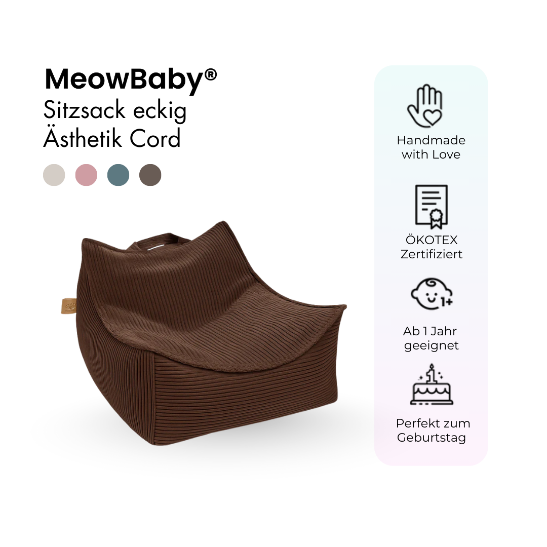 Children’s Armchair Aesthetic Corduroy Square – Classic Corduroy Edition