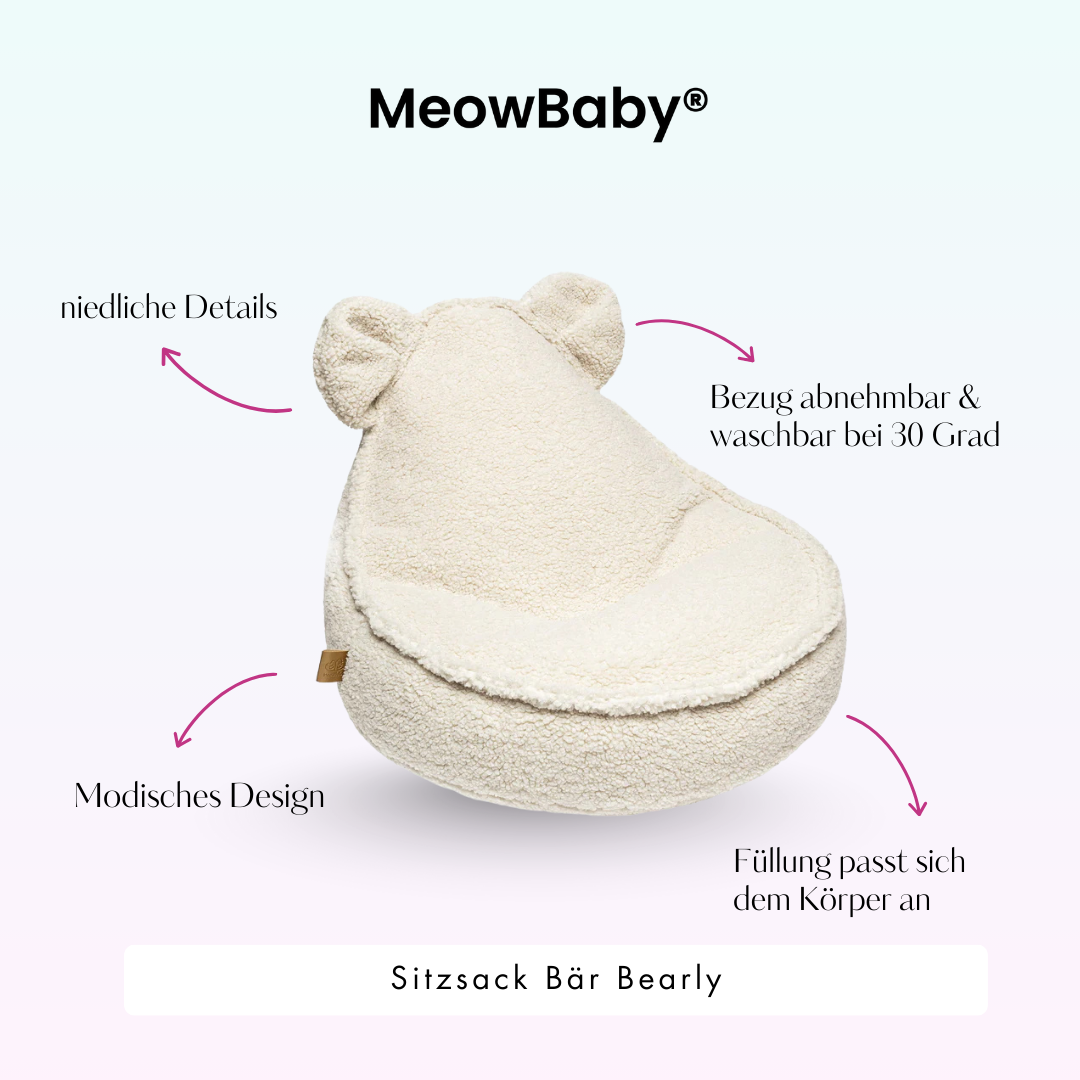 Children’s Chair Bearly Bear Bean Bag – Soft Teddy Edition