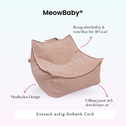 Children’s Armchair Aesthetic Corduroy Square – Classic Corduroy Edition