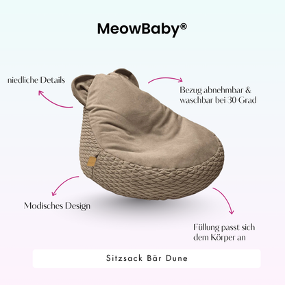 Dune Children's Armchair Bear Bean Bag