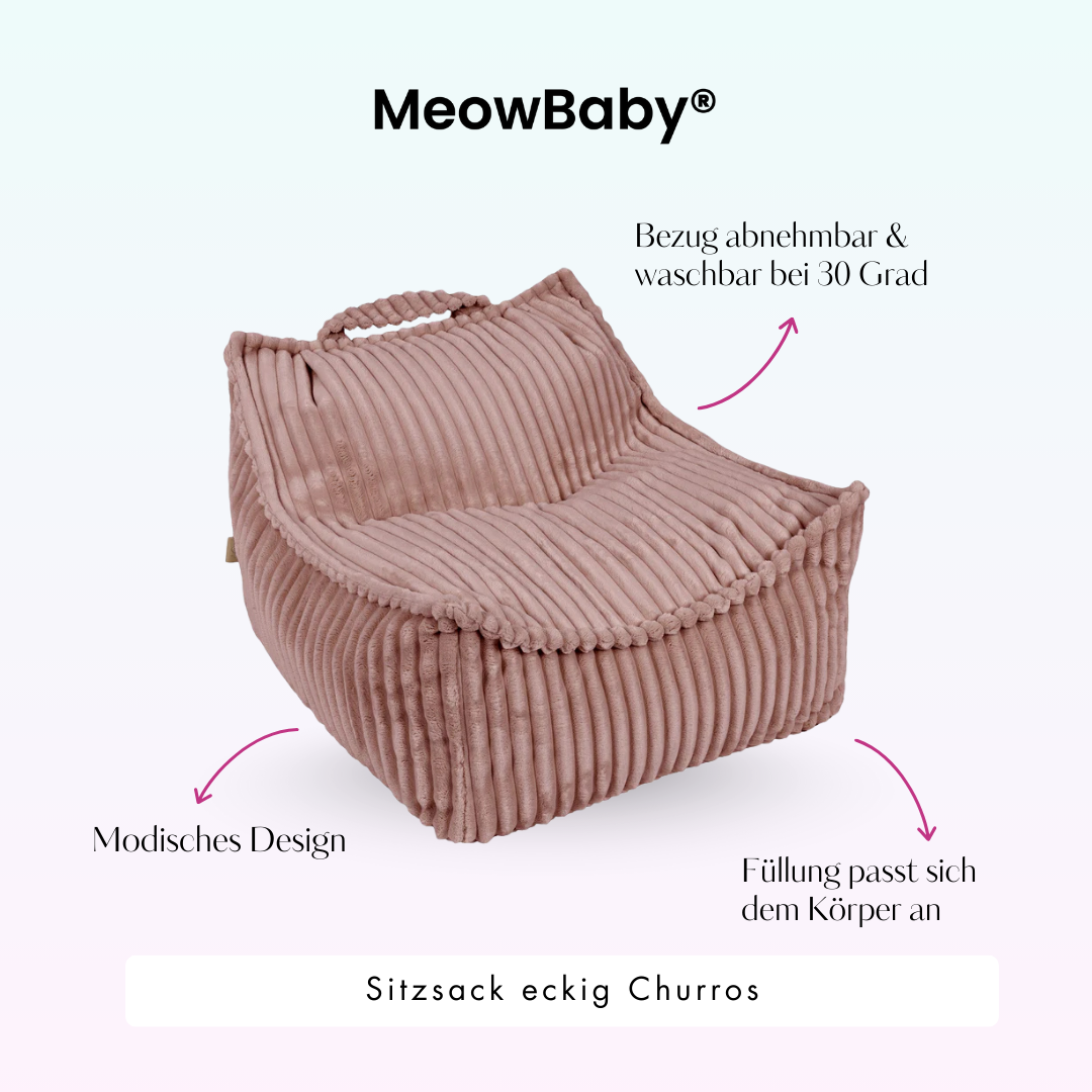 Children's square Churros bean bag