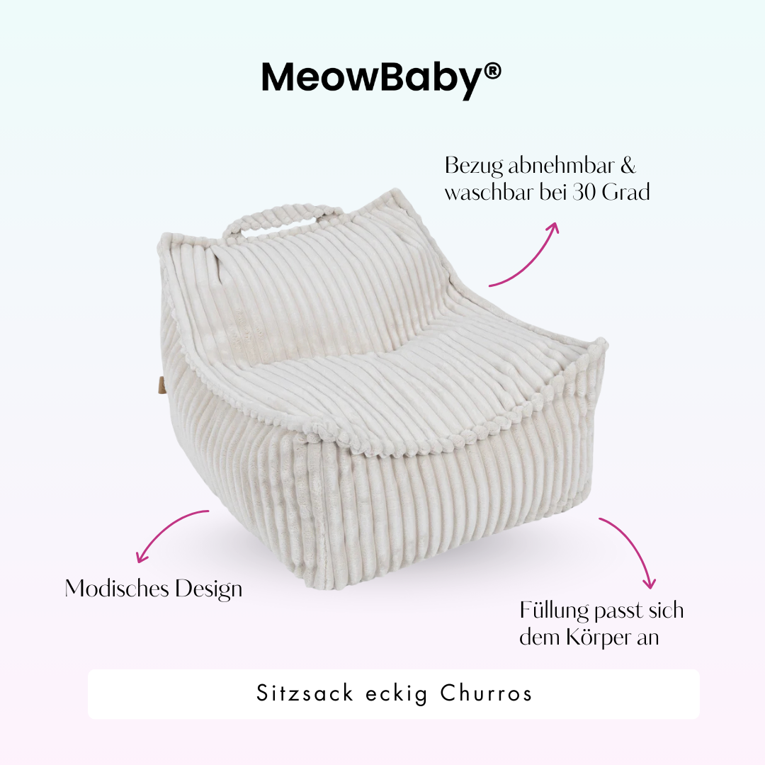 Children's square Churros bean bag