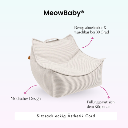 Children’s Armchair Aesthetic Corduroy Square – Classic Corduroy Edition