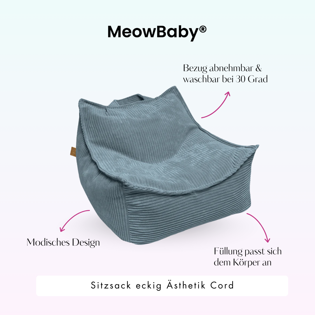 Children’s Armchair Aesthetic Corduroy Square – Classic Corduroy Edition
