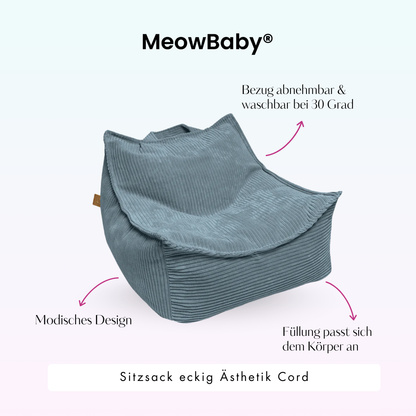 Children’s Armchair Aesthetic Corduroy Square – Classic Corduroy Edition