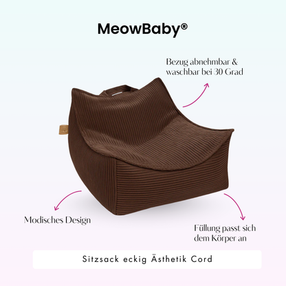 Children’s Armchair Aesthetic Corduroy Square – Classic Corduroy Edition