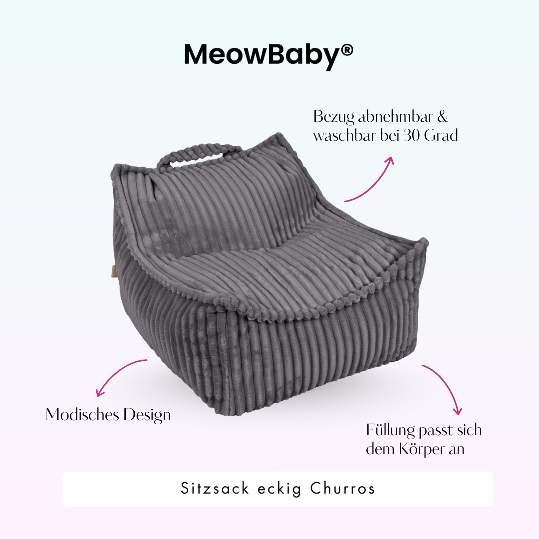Children's square Churros bean bag