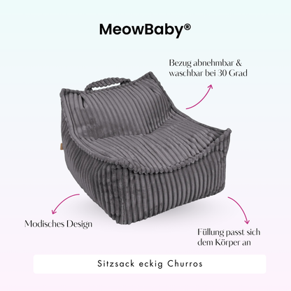 Children's square Churros bean bag