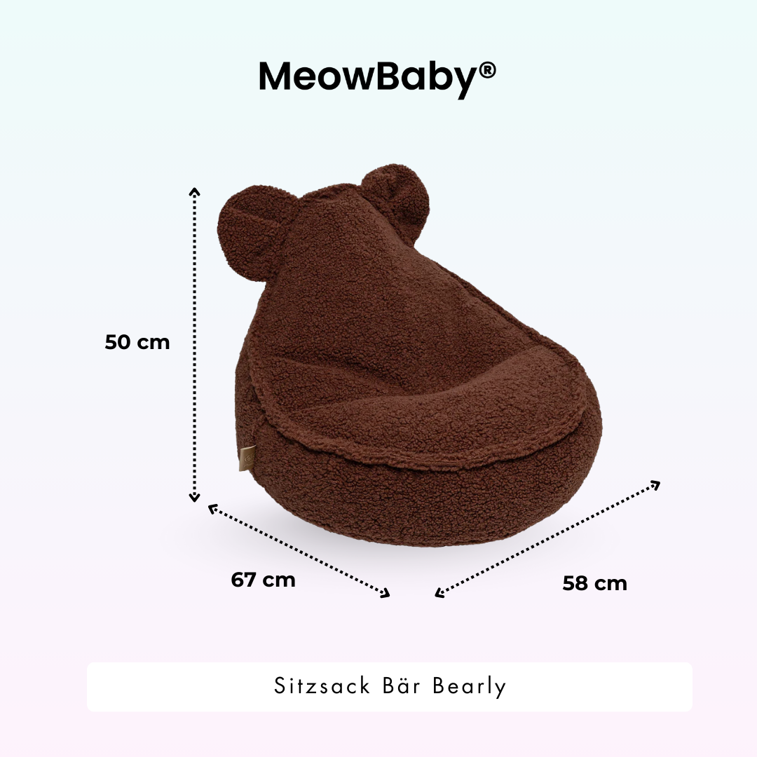 Children’s Chair Bearly Bear Bean Bag – Soft Teddy Edition