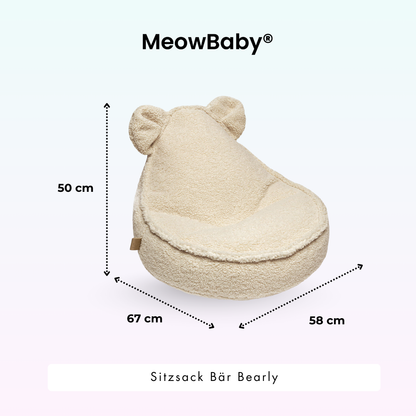 Children’s Chair Bearly Bear Bean Bag – Soft Teddy Edition