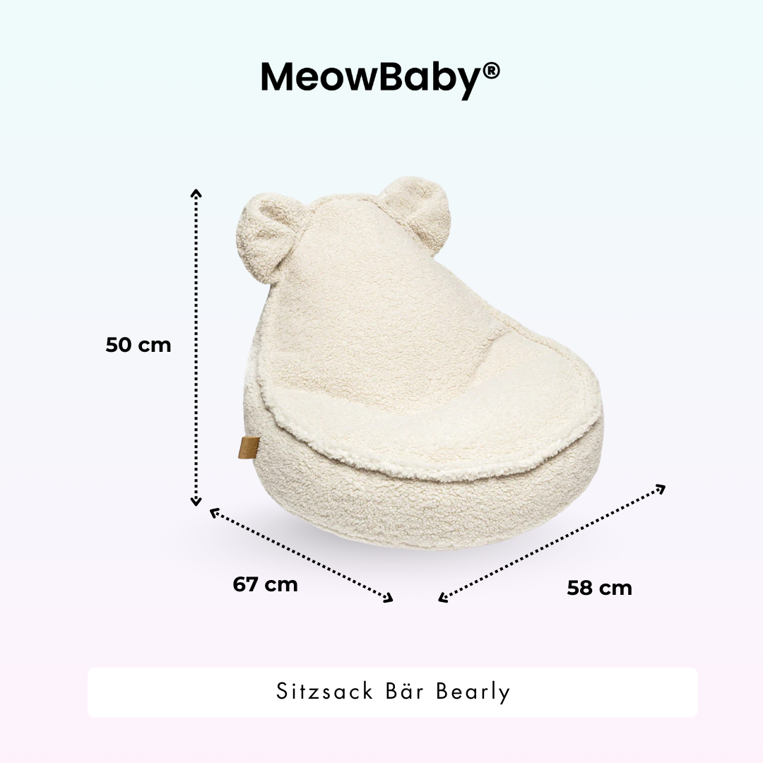 Children’s Chair Bearly Bear Bean Bag – Soft Teddy Edition