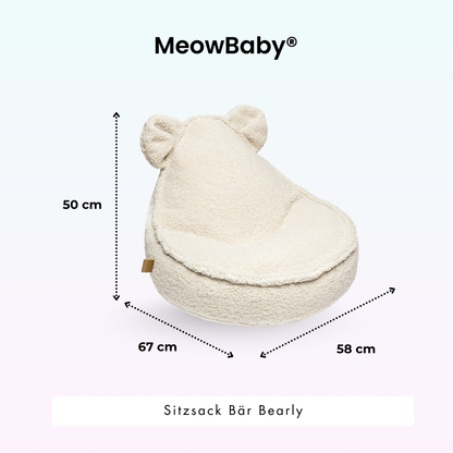 Children’s Chair Bearly Bear Bean Bag – Soft Teddy Edition