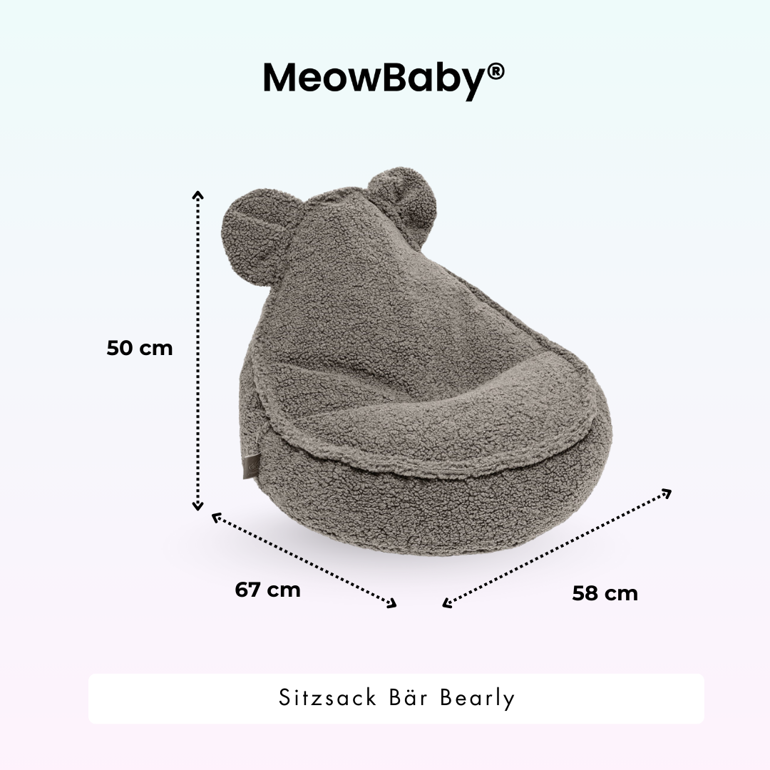 Children’s Chair Bearly Bear Bean Bag – Soft Teddy Edition