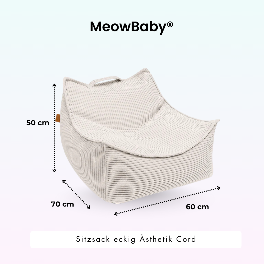 Children’s Armchair Aesthetic Corduroy Square – Classic Corduroy Edition