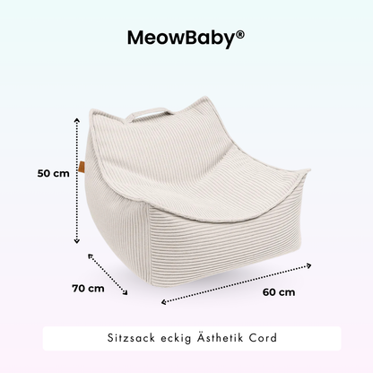 Children’s Armchair Aesthetic Corduroy Square – Classic Corduroy Edition