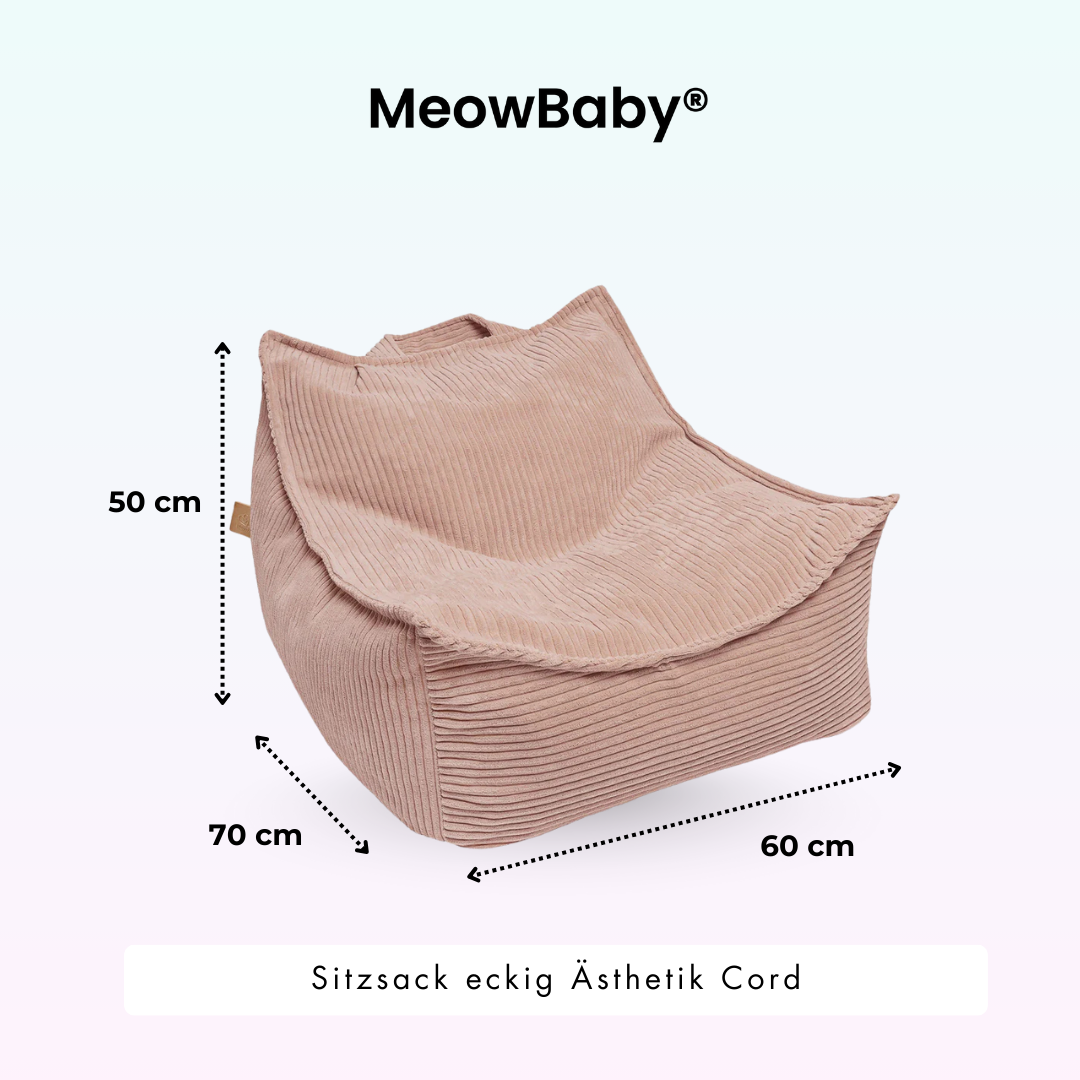 Children’s Armchair Aesthetic Corduroy Square – Classic Corduroy Edition