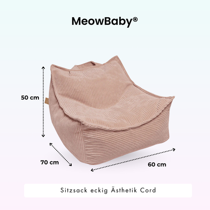 Children’s Armchair Aesthetic Corduroy Square – Classic Corduroy Edition