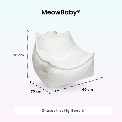 Kindersessel eckig - Premium Bouclé