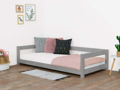 Einzelbett KÄTHE in Grau für Kinder