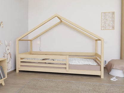 Hausbett EMMI aus Naturholz für Kinder
