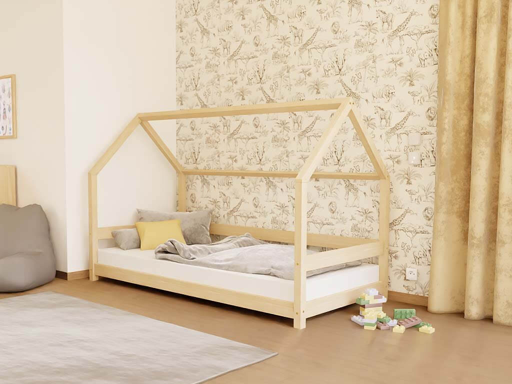 Hausbett FENNA aus Holz für Kinder