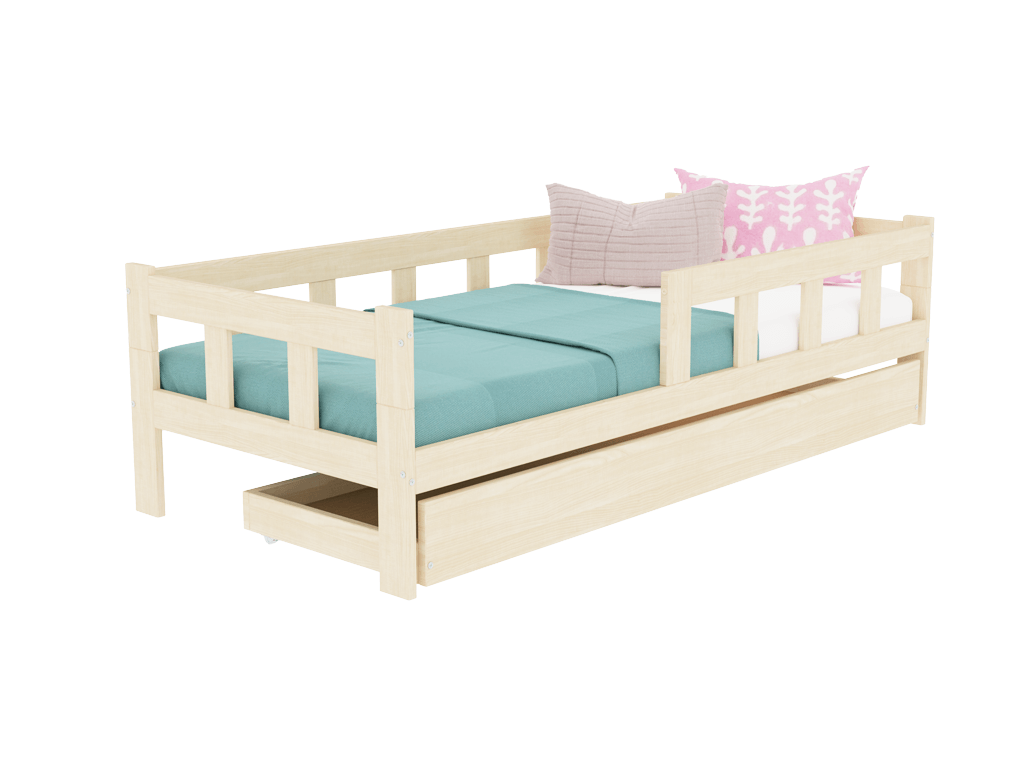 Kinderbett PAULINE mit Schublade als Stauraum