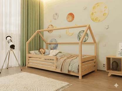 Hausbett LOTTA für Kinder mit Rausfallschutz von Benlemi