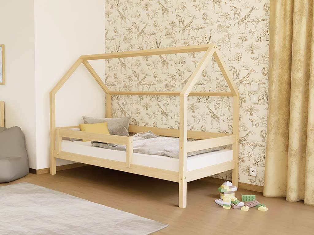 Hausbett FENNA mit Füßen erhöht aufgestellt