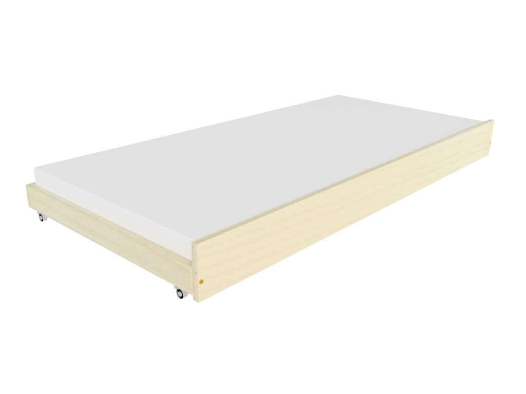 Holz-Ausziehbett auf Rollen als Zweitbett von Benlemi