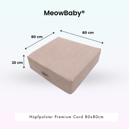 Hüpfpolster Premium Cord - 80x80cm