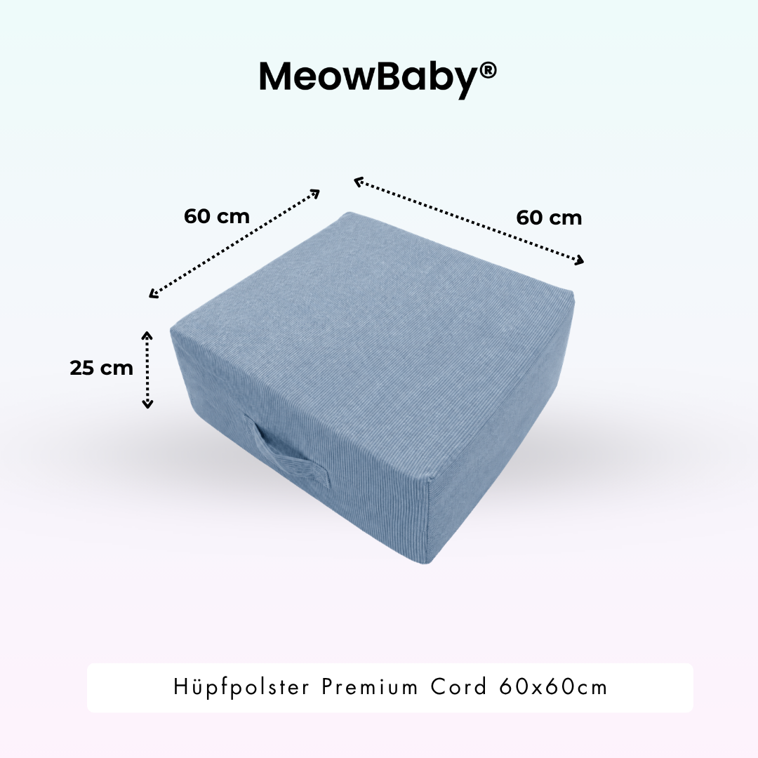 Hüpfpolster Premium Cord - 60x60cm
