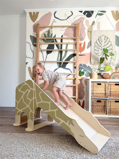 Indoor Rutsche Giraffe Wildlife von Smallfoot aus Holz für Kinder