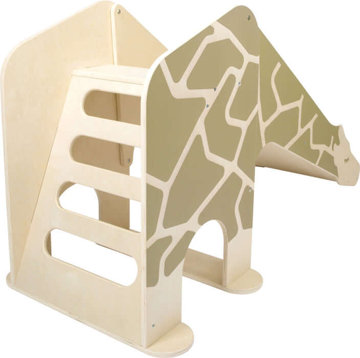 Kinderrutsche Wildlife aus Holz im Detail