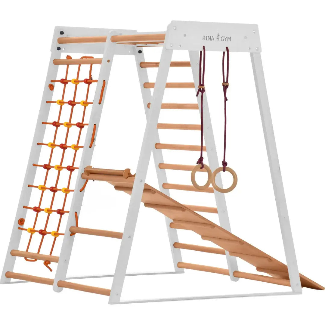 Kids CLASSIC in Weiß mit schwedischer Leiter für Kinder