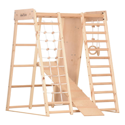 Kids Playtime Naturholz-Spielplatz mit schwedischer Leiter