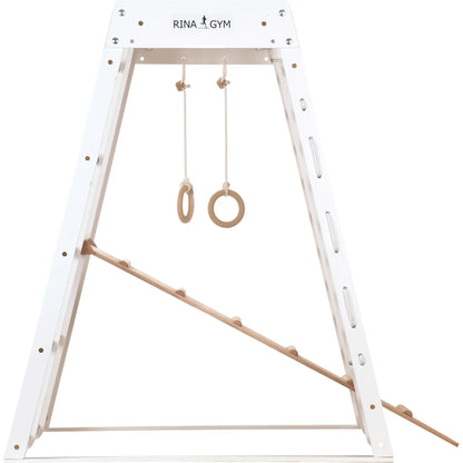 Weißer Indoor-Spielplatz Kids Playtime mit Kletternetz und Rutsche