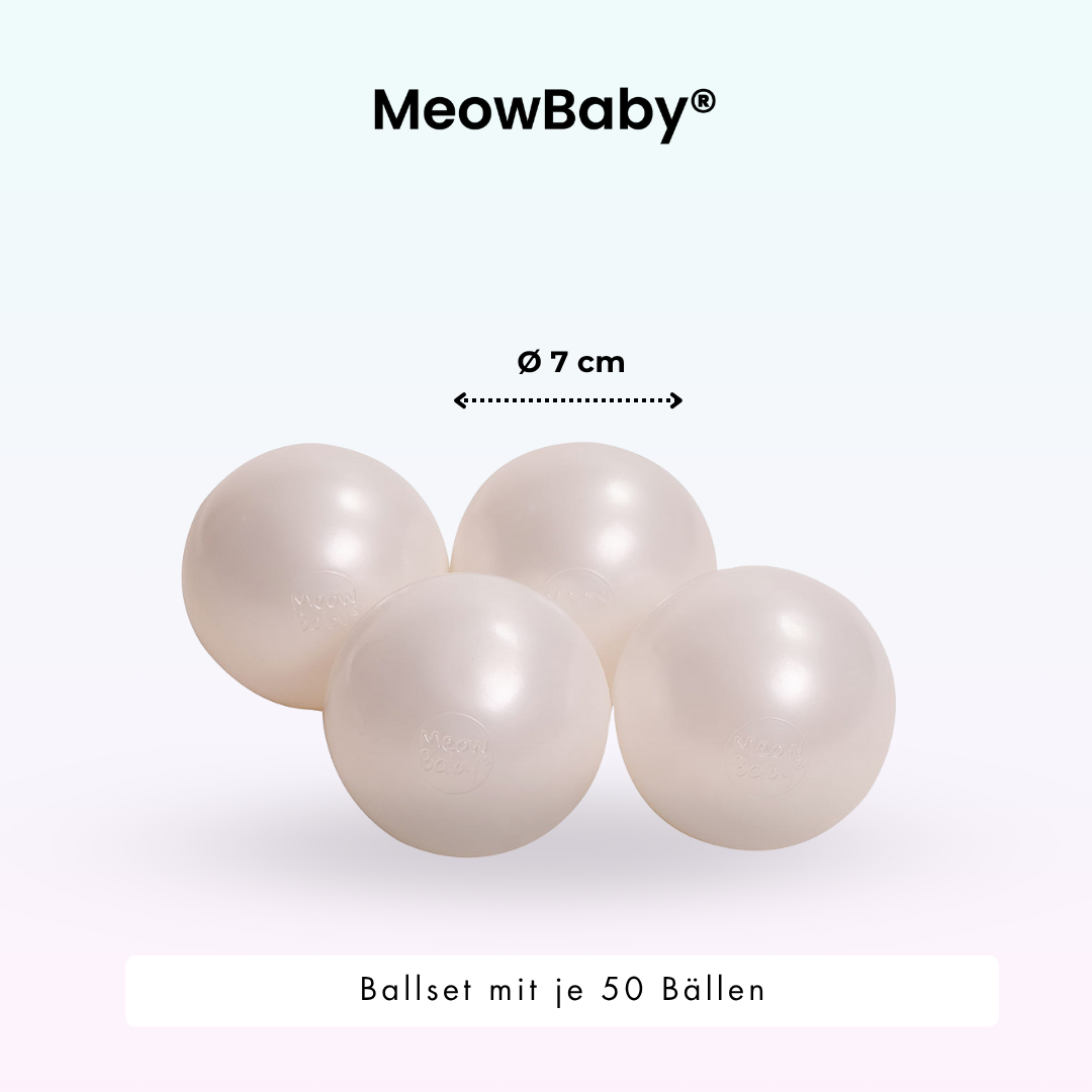Bällebad kleiner Wal Shelly Bouclé, 200 Bälle - eigene Farbauswahl
