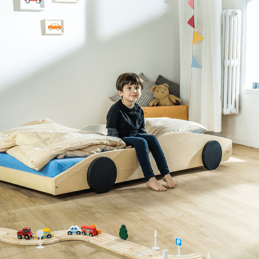 Holz Kinderbett TURBO im Auto-Design von Benlemi