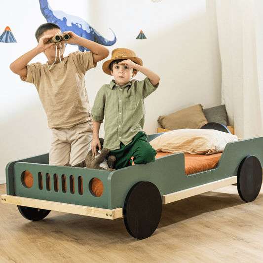 Holz Kinderbett JEEP im Auto-Design von Benlemi