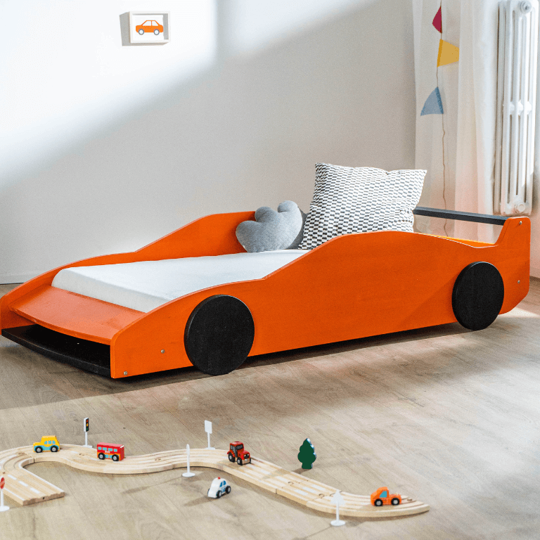 Auto-Kinderbett WINNER aus Holz im Detail