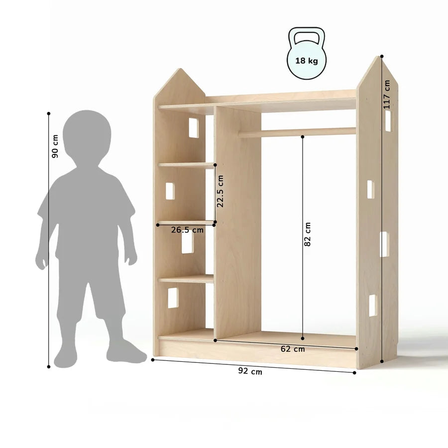 Wardrobe for children, various colors