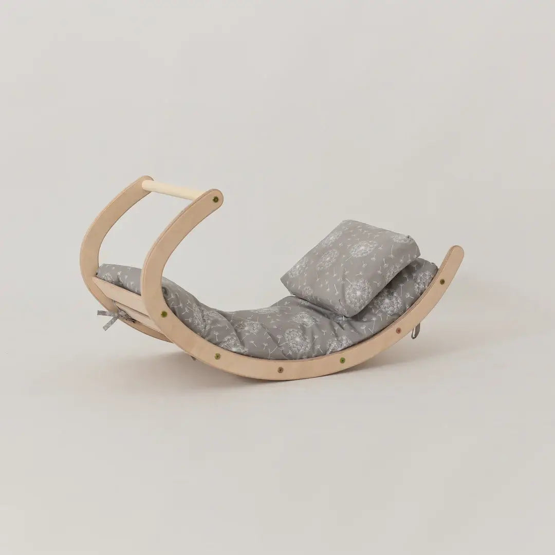 Matratze und Kissen für den Kletterbogen im Design Löwenzahn