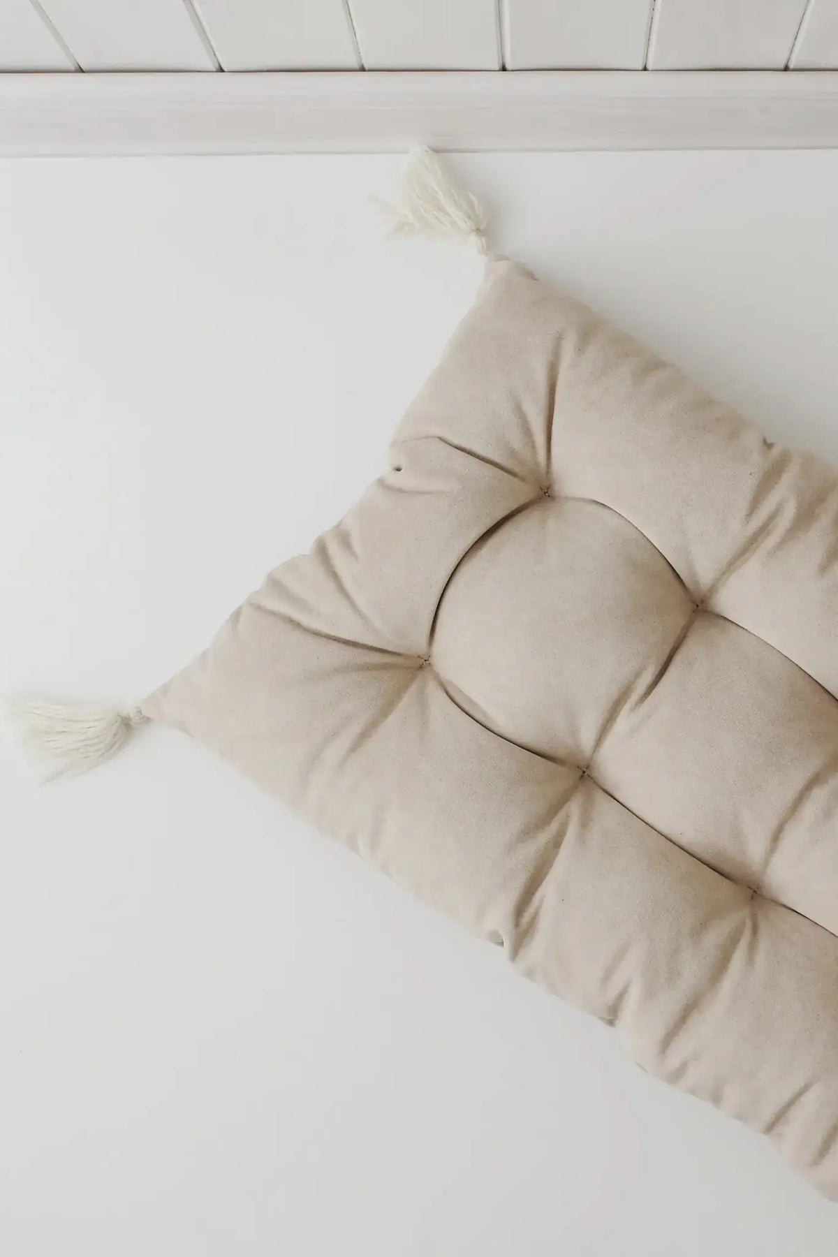 Kissen für die Holzwippe in Beige