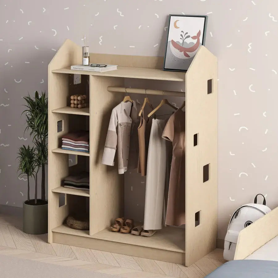 Kleiderschrank für Kinder aus Holz von Busykids